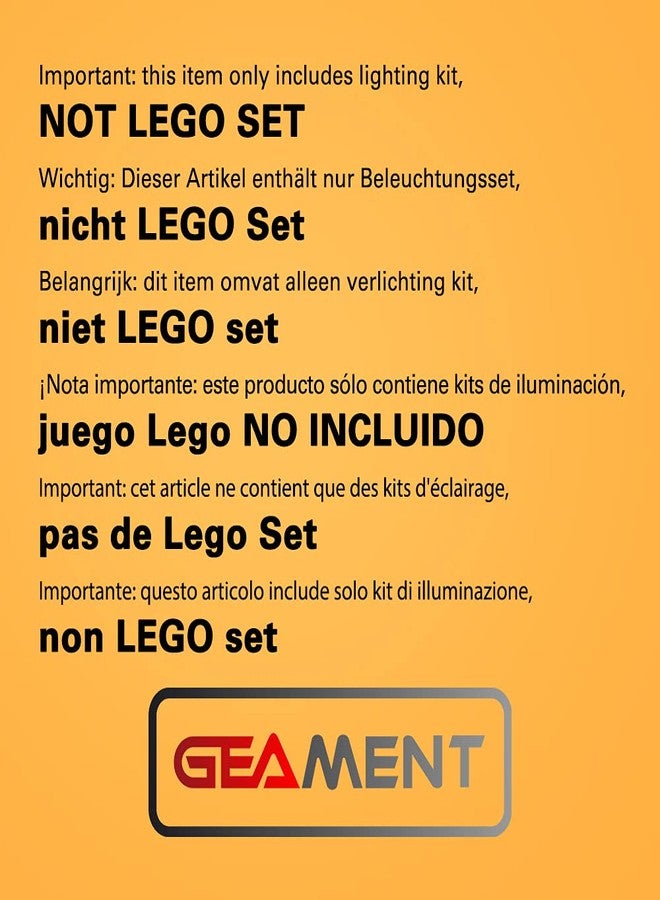GEAMENT LED Light Kit for Creator Expert Fiat 500 (10271) - Compatible with Lego 77942 Building Blocks Model (Model Set Not Included) - Image 2